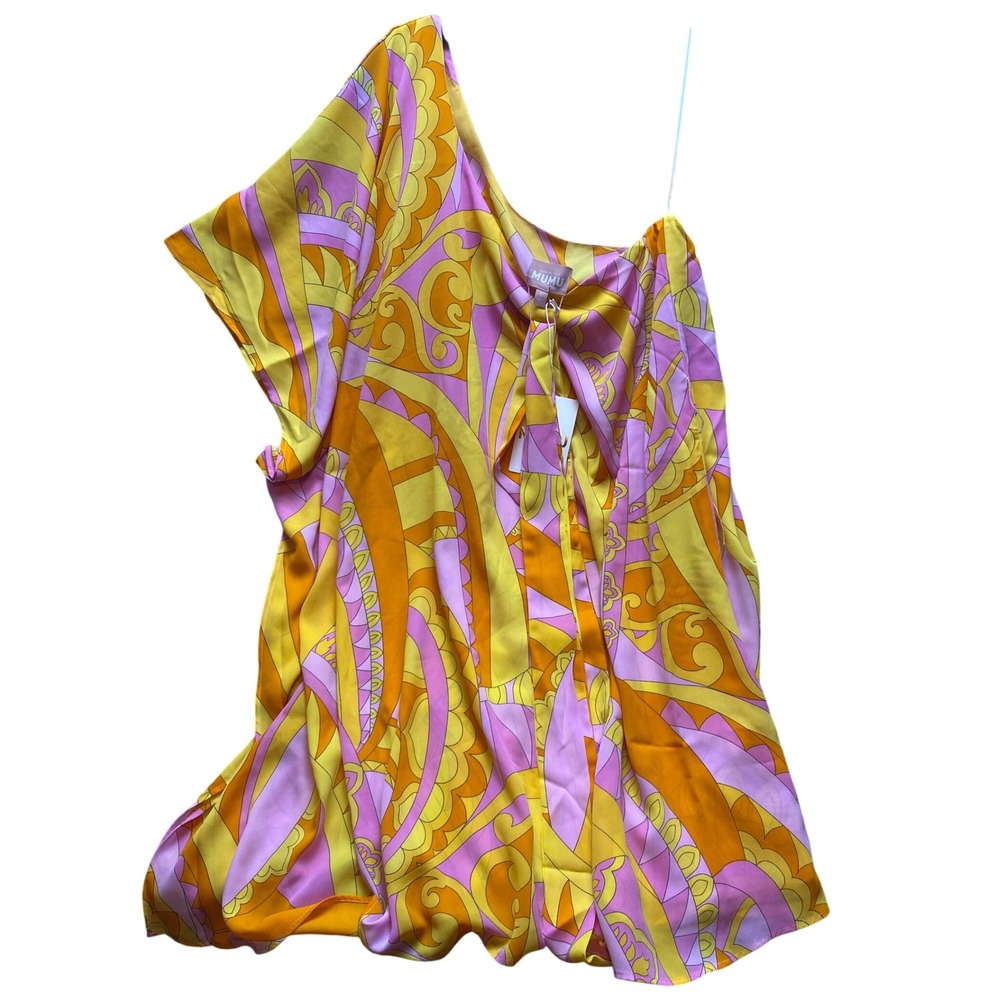 Show Me Your Mumu Dress Womens Large Trish Caribbean Cocktails One Shoulder NWT